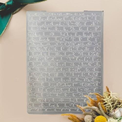 Heart Background Embossing Folder With Cut Design DIY Paper Cutting Dies Scrapbooking