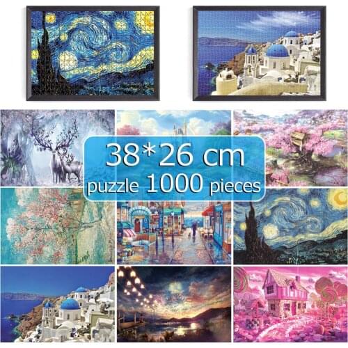 Jigsaw puzzles 1000 for adults 38*26 cm Assembling picture Landscape puzzles toys for puzzle game adults puzzle 1000 pieces