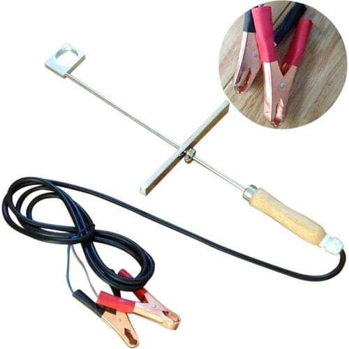 12V Beekeeper Oxalic Acid Vaporizer Evaporator with Wood Handle Bee Mites Treatment Heating Fumigation Tool Beekeeping supplies