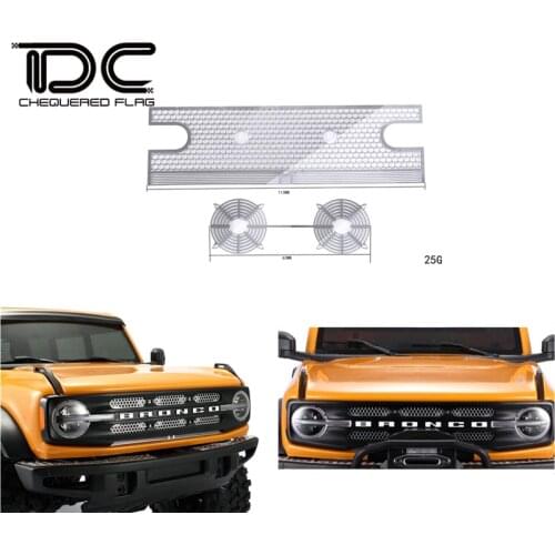 DJ Traxxas TRX4 simulation water tank fins heat sink fins new bronco metal RC Car Upgrade Accessories carro de control remoto