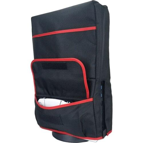 For PS5 Playstation 5 Console Dust Cover Soft Neat Lining Dust Guard Sleeve Bag Game Discs Storage Pocket Dustproof Anti Scratch