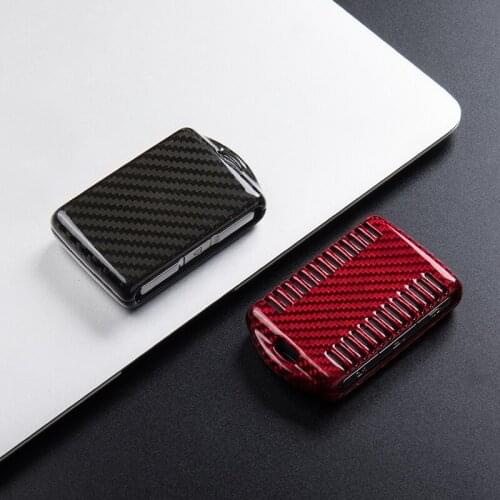 Real Carbon Fiber Car Key Protection Case Cover for Volvo XC90 XC60 XC40 V90 S90 2017 2018 T5 T6 2015 2016 T8 Keychain Holder