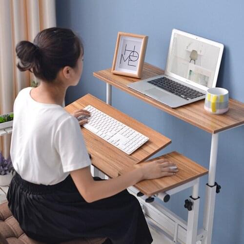 Adjustable Manual Lifting Ergonomics Standable Computer Table Laptop Simple Modern Desktop Home Multi-function Desk 80*30 CM