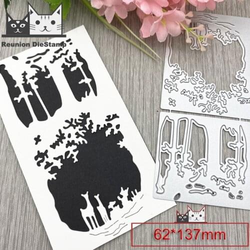 Reunion Christmas deer background Metal Cutting Dies Scrapbooking Photo Album Embossing Paper Card Making Decor Die 2020 New