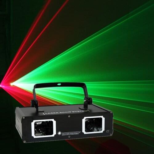 The latest laser light 2 heads laser double hole stage effect DMX512 lighting, used for dance floor and DJ disco party KTV night