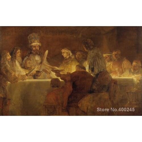 Family Portrait Paintings Rembrandt van Rijns The Conspiracy of Claudius Civilis Wall Art High quality Hand painted