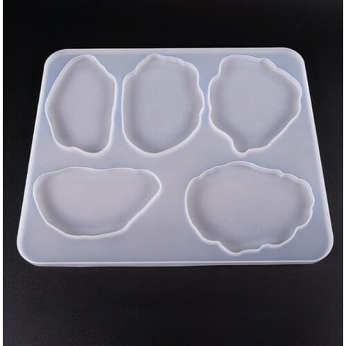 Super Size Diy Coasters Silicone Molds for Palm Epoxy Resin Molds Casting Coaster Jewelry Making Tool