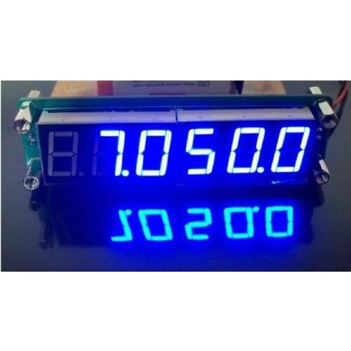 Blue 0.1MHz-65MHz LED RF Signal Frequency Counter Cymometer Tester Meter free shipping