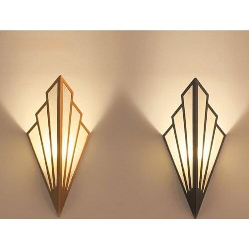Modern minimalist diamond shape LED Wall Lamps Indoor Light bedroom living room aisle Sconce lighting