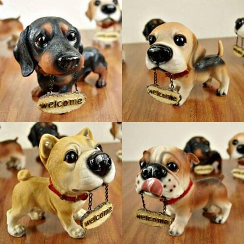 Welcome Dogs Decoration Car Ornaments Auto Interior Accessories Decoration Birthday Gift Home Decor