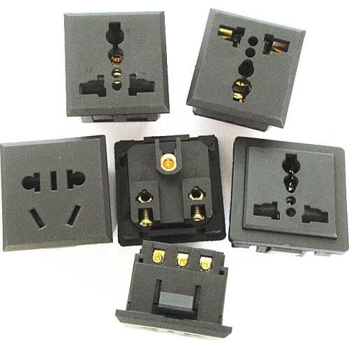 HOT NEW AC-011/012/012B/022 AC socket Embedded card universal power socket large hole socket accessories