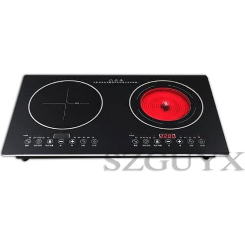 Built-in Panel Cooktop Double-burner Electric Cooktop Induction Cooker And Ceramic Cooker Double Stove Embedded Dual Use