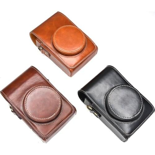 DSLR High Quality PU Leather Cover Camera Case Bag Body Case For Ricoh GRIII GR3 GR2 GRII GR-3 x100 ZV1 ZV-1