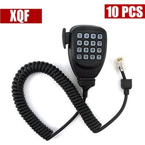 XQF 10PCS DTMF 8pin Microphone Mic Speaker For Kenwood Radio TM-261 TM-271 TK-868G