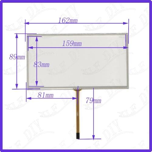 ZhiYuSun for TM068RDS02 163mm*88mm 7.1inch 4-wire resistive touch panel for Car DVD, 163*88 this is compatible 162*89
