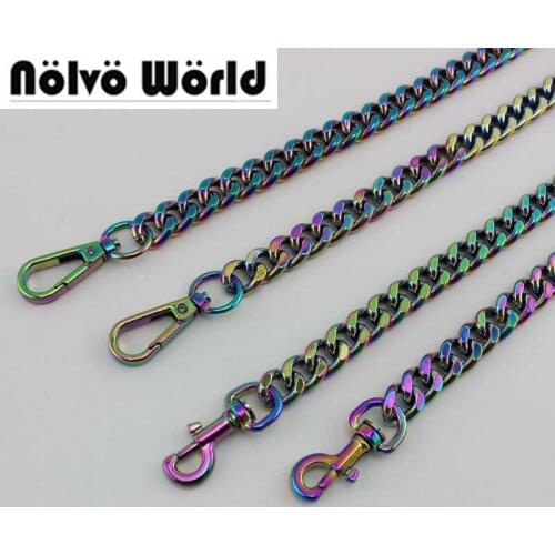 1 piece, 60/80/100/110/120/130cm 13mm wide aluminum chain alum chains for women bags handbags purse wallets strap replace