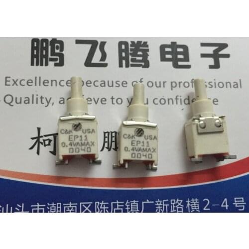 1PCS Original C&K EP11 0.4VA MAX sealed miniature STD button switch SPST Off-Mom 20V AC DC