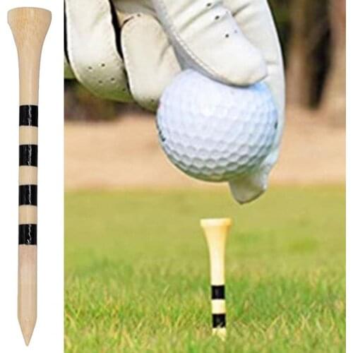 100 pieces of golf tee,strong plastic professional golf seat,bamboo and wood natural color golf accessories,golf training aids