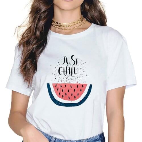 2021 Hot Summer Womens T-shirt Cartoon Fruit Cute Graphic Tees Vouge Shirts Short Sleeve O-neck Casual Harajuku Tops Tees