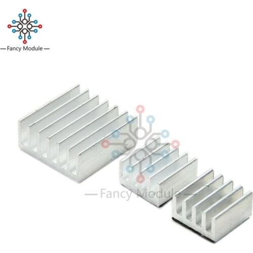 3Pcs/Lot Raspberry Pi 3 Radiator Heatsink Cooler Pure Aluminum Heat Sink Set Kit Radiator For Cooling Raspberry Pi 2 B