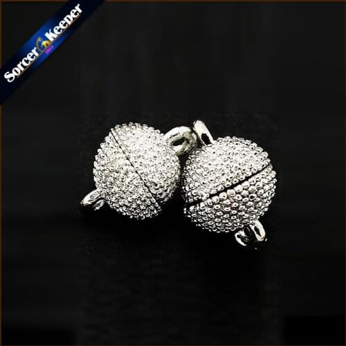 5 Sets Dots Carving Magnetic Clasps Findings For Women DIY Bracelets & Necklaces Jewelry Making Connectors Accessories 10mm