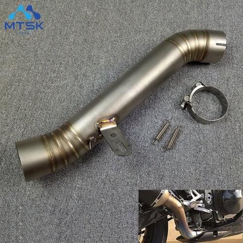 Motorcycle Accessories escape moto For Aprilia RSV4 2012 2013 2014 2015 Motorcycle Stainless Steel Exhaust Middle Pipe Link