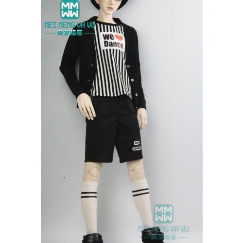 BJD accessories doll clothes for 65--72cm BJD uncle fashion cardigan, shorts, t-shirt