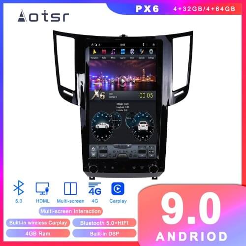 Tesla styel Android 9 Car DVD player GPS Navigation For Infiniti FX35 FX37 FX50 QX70 2009-2016 Car Auto radio Multimedia player