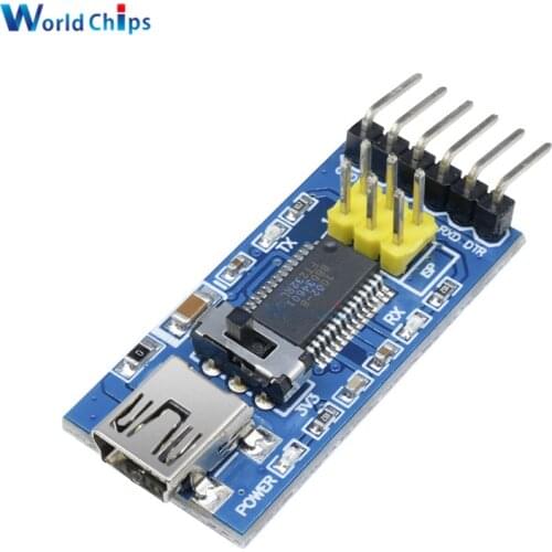 Basic Breakout Board For FTDI FT232RL USB To TTL Serial IC Adapter Converter Module For Arduino 3.3V 5V FT232 Switch