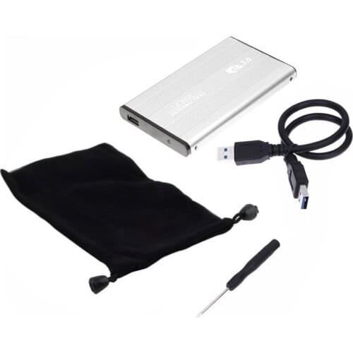 4 Colors NEW USB 3.0 to SATA 3.0 Hard Drive Case Hard Disk Case External HDD Enclosure 3TB Transmission UASP Protocol 2.5 inch