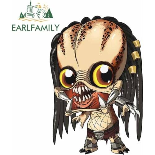 EARLFAMILY 13cm x 9cm for Predator Vinyl Car Stickers Waterproof Motorcycle RV VAN Car Door Decal Decoration for Bumper Window