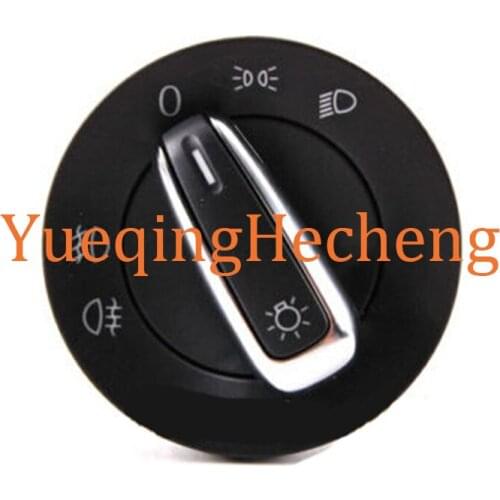 Chrome Headlight Switch Side Mirror Switch Window Lifter Switch Kit Tiguan Sagitar Jetta MK5 MK6 Passat B6 Original NEW