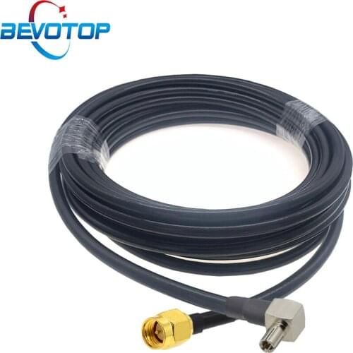 RG58 Cable SMA Male to TS9 Male Right Angle Plug RG-58 50 Ohm RF Coaxial Pigtail WIFI 3G Modem Extension Cord Jumper Adapter