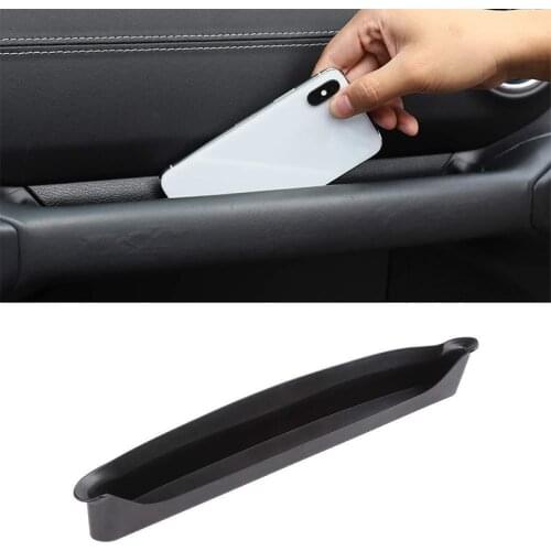 Car Passenger Side Door Storage Tray Gap Organizer Interior Handle Box Jeep Wrangler JL JLU 2011-2018 for Gladitor JT 2020