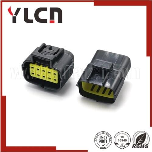 1 Set 10 Pins Way Black AMP 1.8 Series Connector Kits Female Male Auto Connector Plugs New Car Part Best Price