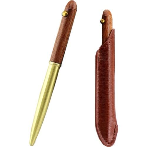 1PC New Luxury Business Rollerball Pen Sign Pen Wood Rotate Ballpoint Pens For Student Gift Pen School Stationery Supplies 03742