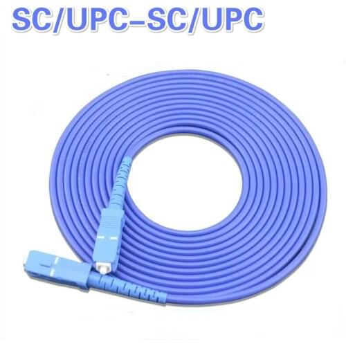 SC/UPC-SC/UPC 5PCS Armoured SM Fiber Optic Patch Cord Jumper 3.0mm Fibra Optica FTTH Single Mode