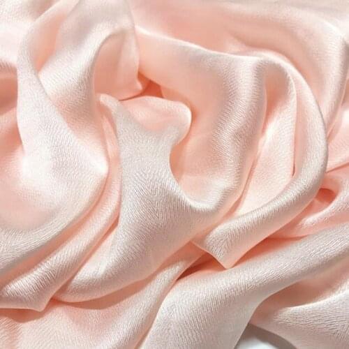 Silky Fabric Scarf Hijab Imitation Silk Fabric Herringbone Twisted Light Soft DIY Wedding Dress Fabric 1 Yard