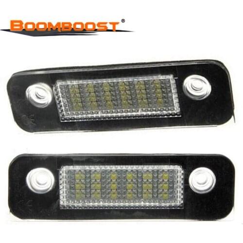 12V White Number SMD LED 12V 2pcs For Ford Fusion for Mondeo MK2 for Fiesta MK5 License Plate Light Lamp