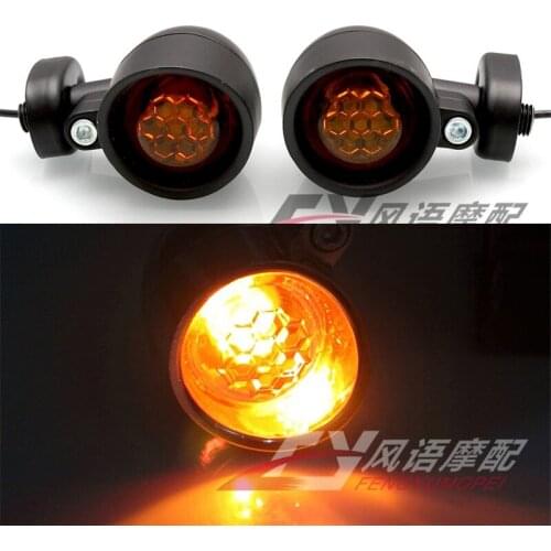 2PCS Turn Signals Motorcycle Indicator Light Easy Installation 12V Universal for Honda VLX400 600 Yamaha XV125 XV250 DS1100 BWS