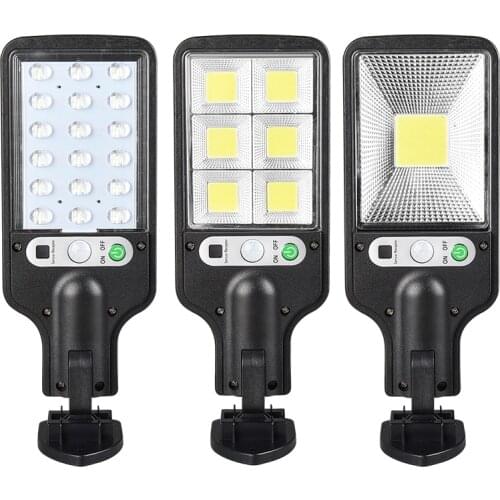 Solar Street Light Outdoor Solar Lamp With 3 Light Mode Waterproof PIR Motion Sensor Security Lighting For Garden Terrace Garage