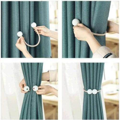 High Quality Magnetic Tiebacks Holder For Drapery Curtain Holdbacks Creative Window Drape Clip Curtain Decorative Accessories