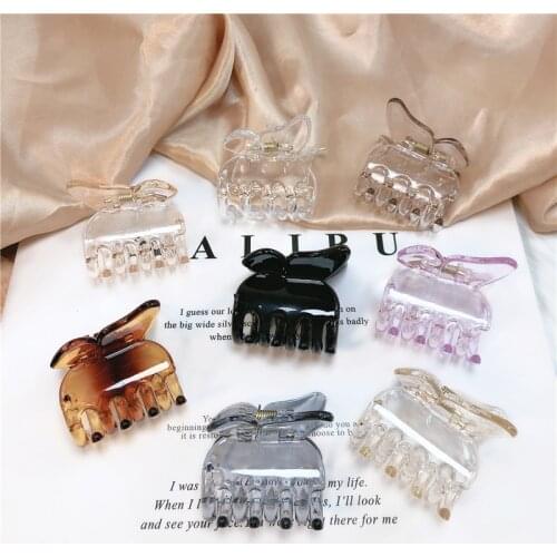 1PCS Mini Butterfly Hair Claws Acrylic Sweet Hair Ornament Clip Colorful Hairpins Fashion Hair Accessories for Women Girls