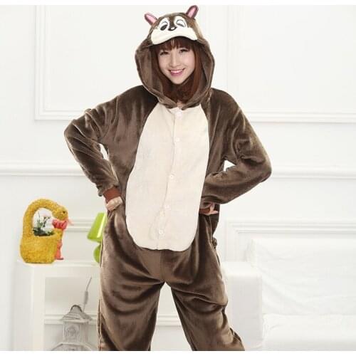 Women Anime Cosplay Kigurumi Onesie Adult Funny Animal Sleepwear For Man Loose Warm Pajamas Jumpsuit Winter Funny Onepiece
