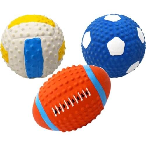 1 pc ball dog toys for large dogs chew toys puppy toys interactive dog toys latex squeak toys