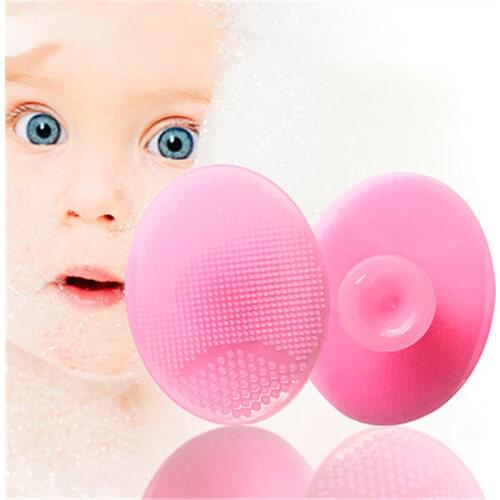 1pic silicone bath brush Face Exfoliating SPA Blackhead Facial Clean Brush Baby Shower Bath Head Skin Gentle Cleanser