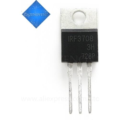 10pcs/lot IRF3708 TO-220 30V 62A In Stock