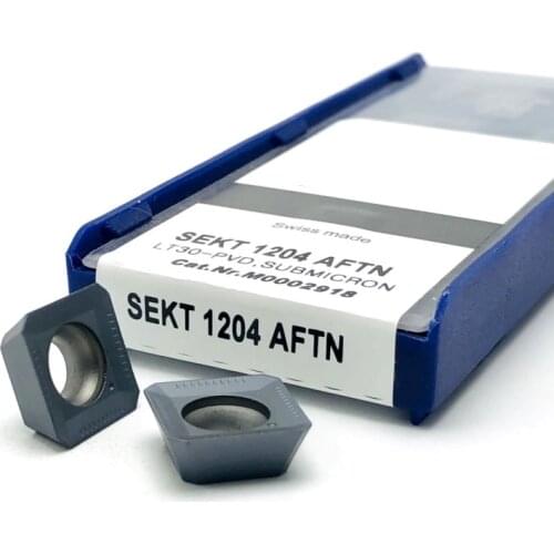 100% original SEKT1204 AFTN LT30 milling insert carbide milling cutter external turning tool sekt 1204 insert milling cutter CNC