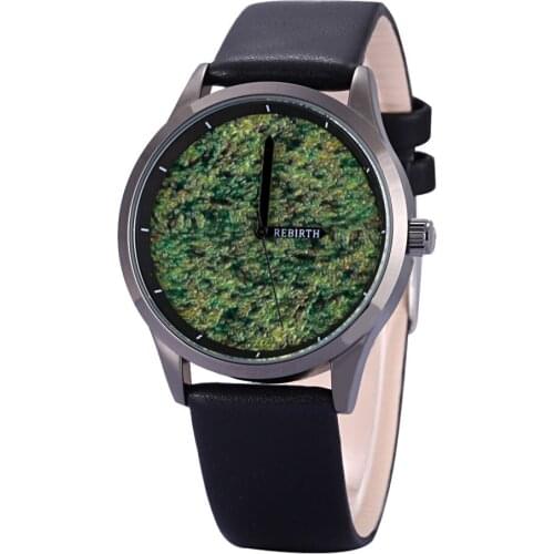 100pcs/lot RE022 excellent style camo dial lady rebirth leather watch wrap quartz lady casual watch top quality wristwatch
