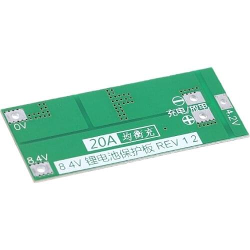 2S 20A 7.4V 8.4V Li-ion Lithium Battery 18650 Charger PCB BMS Protection Board New